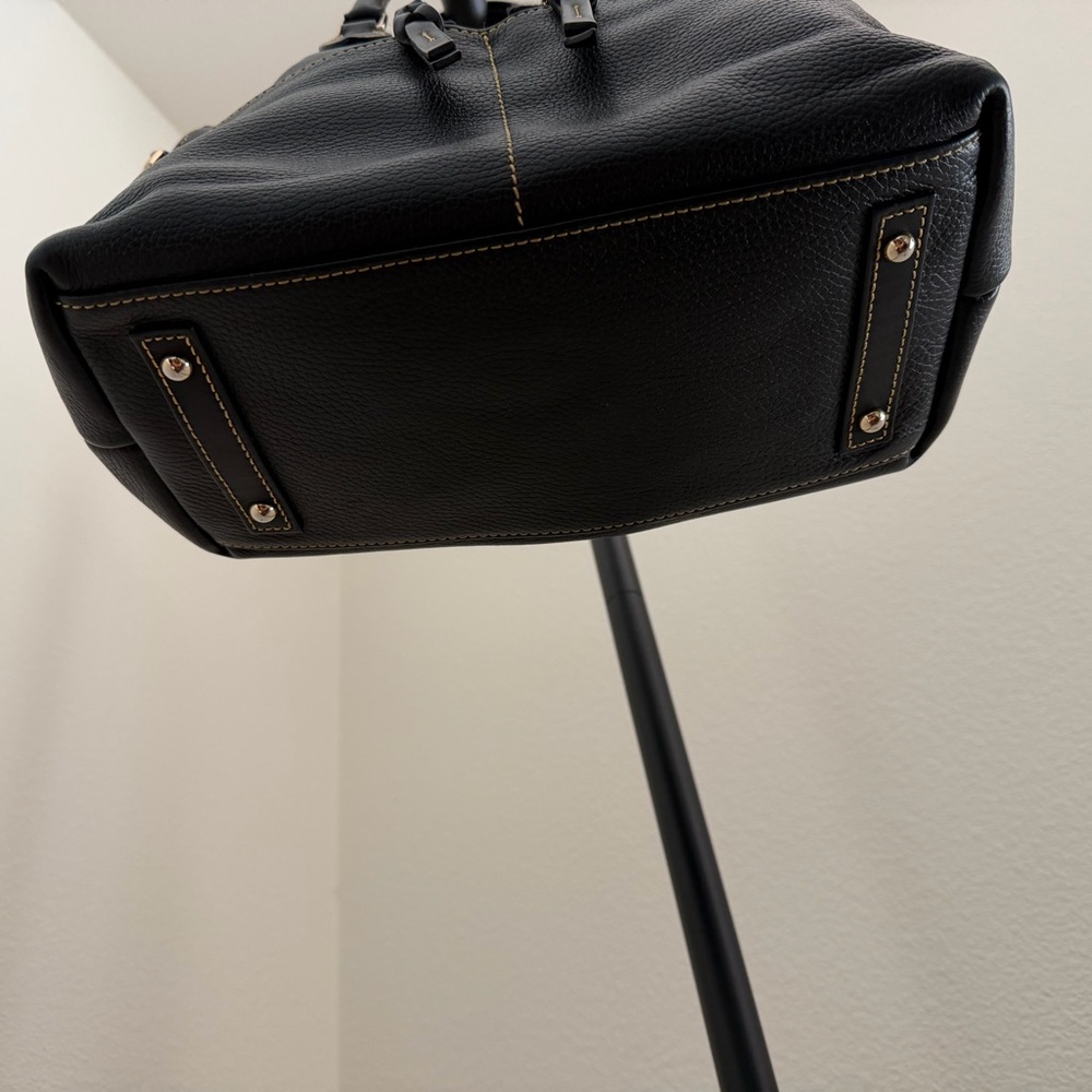 Dooney & Bourke Dillen Pebble Grain Double Pocket Satchel black - Picture 4 of 10